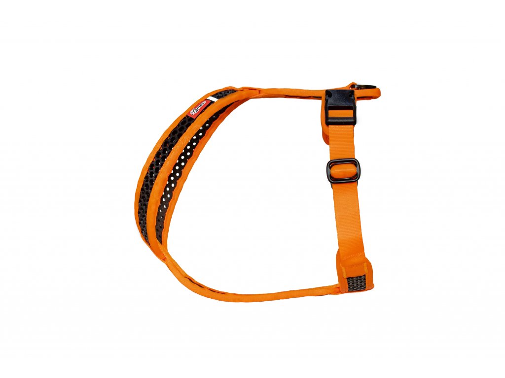 Soft Harness - Brustgeschirr Softy orange-schwarz