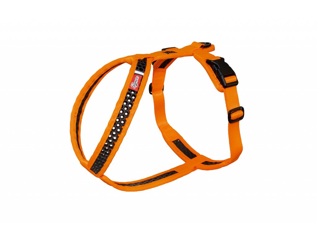 Soft Harness - Brustgeschirr Softy orange-schwarz