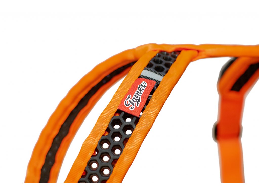 Soft Harness - Brustgeschirr Softy orange-schwarz