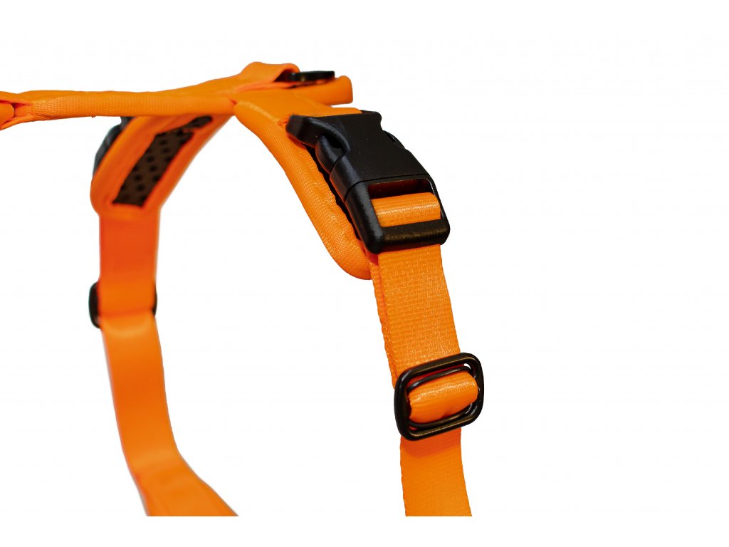 Soft Harness - Brustgeschirr Softy orange-schwarz
