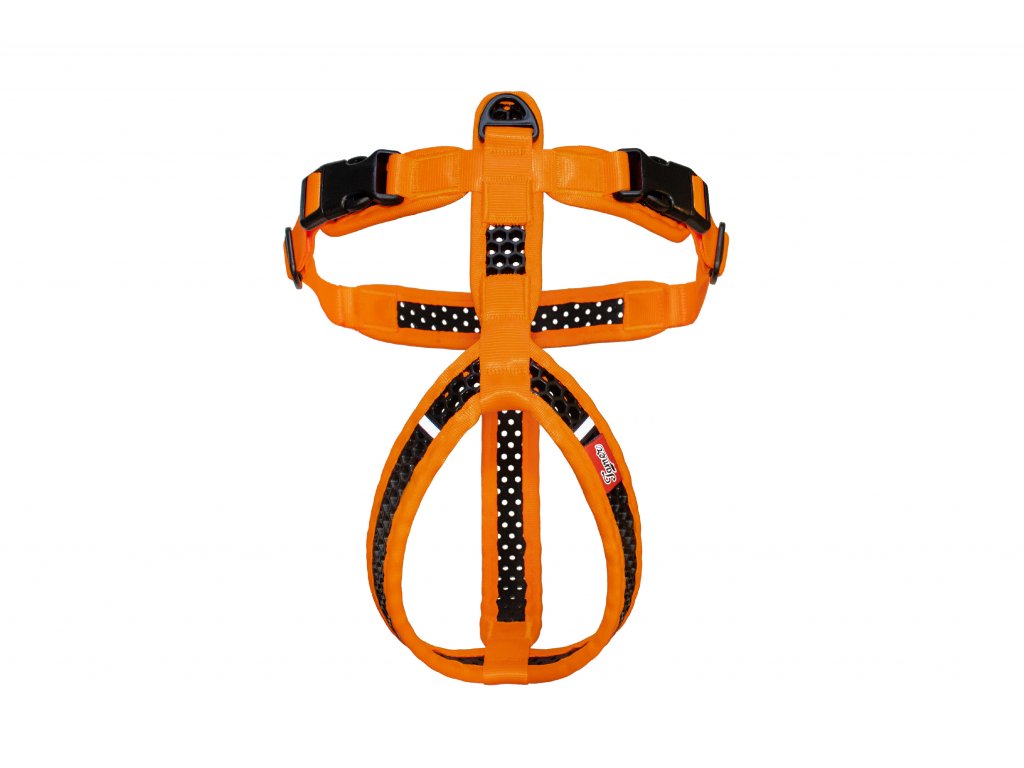 Soft Harness - Brustgeschirr Softy orange-schwarz