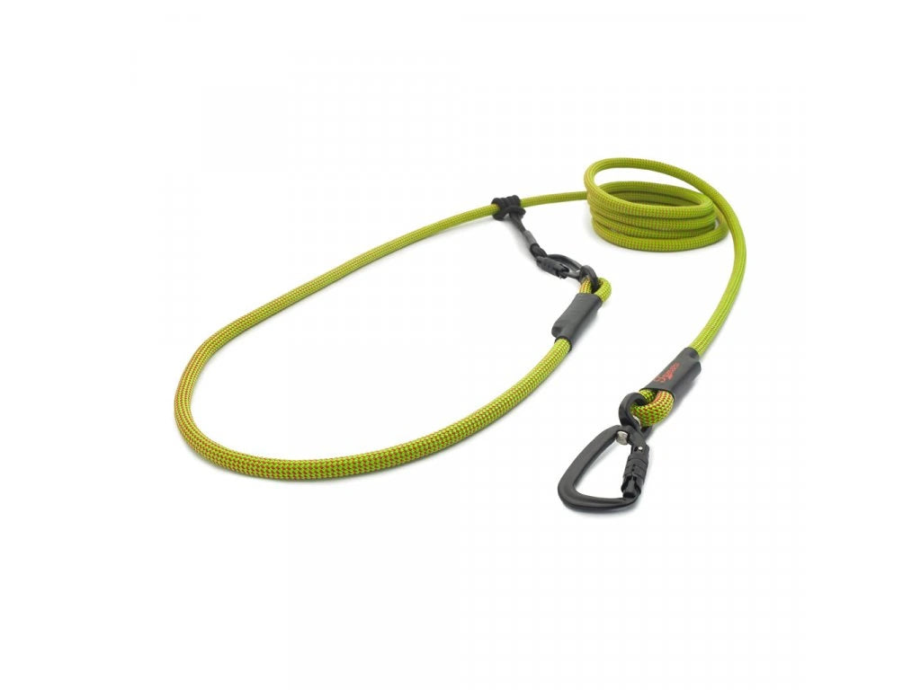 Easylong Twist Hundeleine MEDIUM grün mit roten Punkten