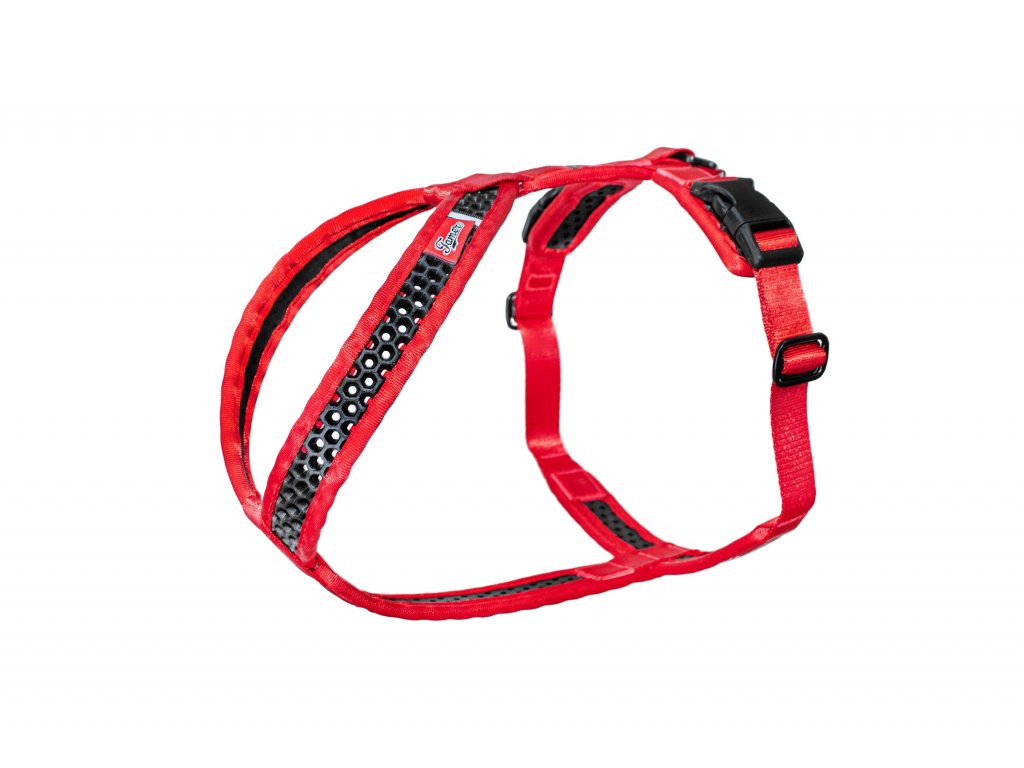 Soft Harness - Brustgeschirr Softy rot-schwarz