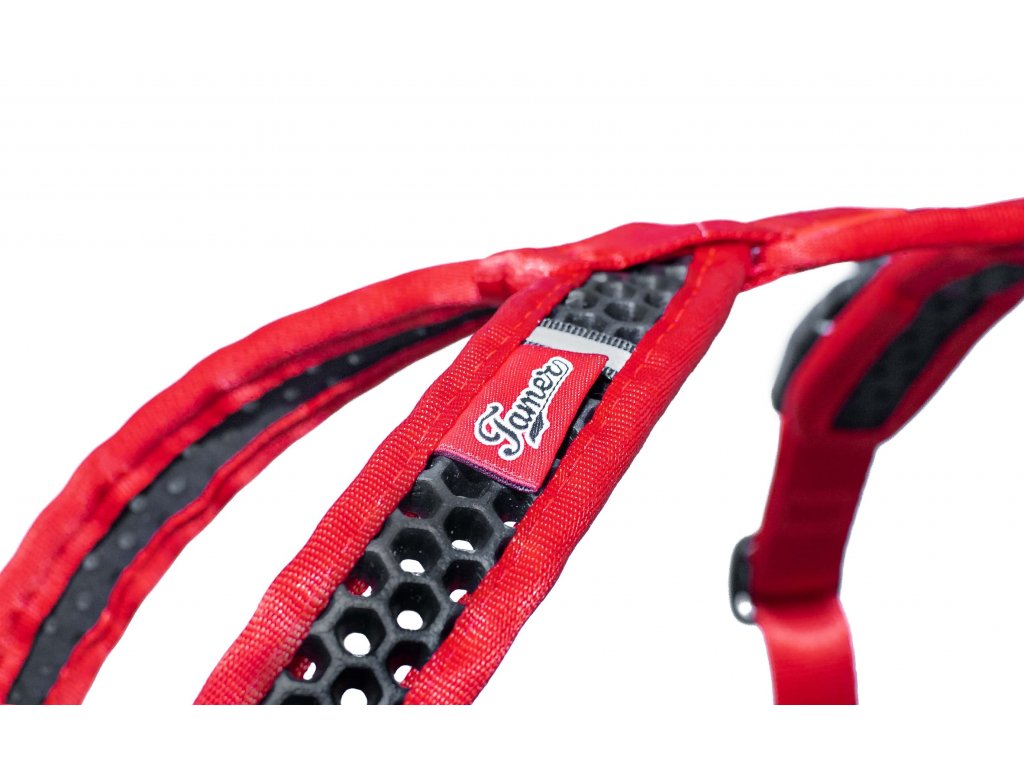 Soft Harness - Brustgeschirr Softy rot-schwarz