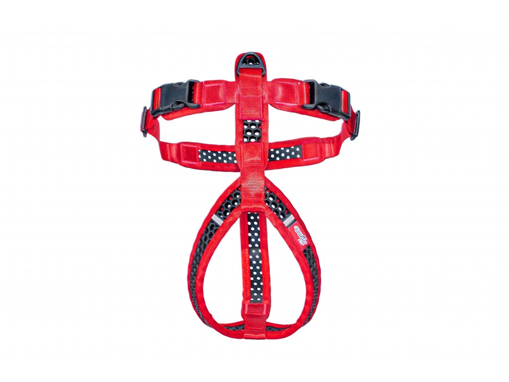 Soft Harness - Brustgeschirr Softy rot-schwarz