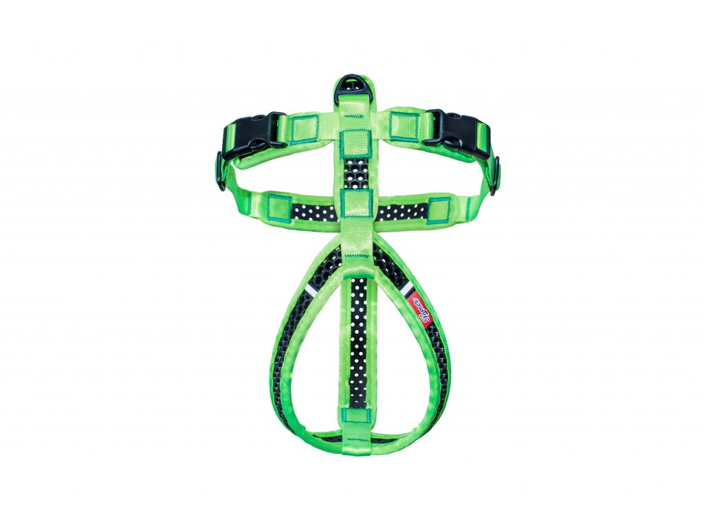 Soft Harness - Brustgeschirr Softy grün-schwarz
