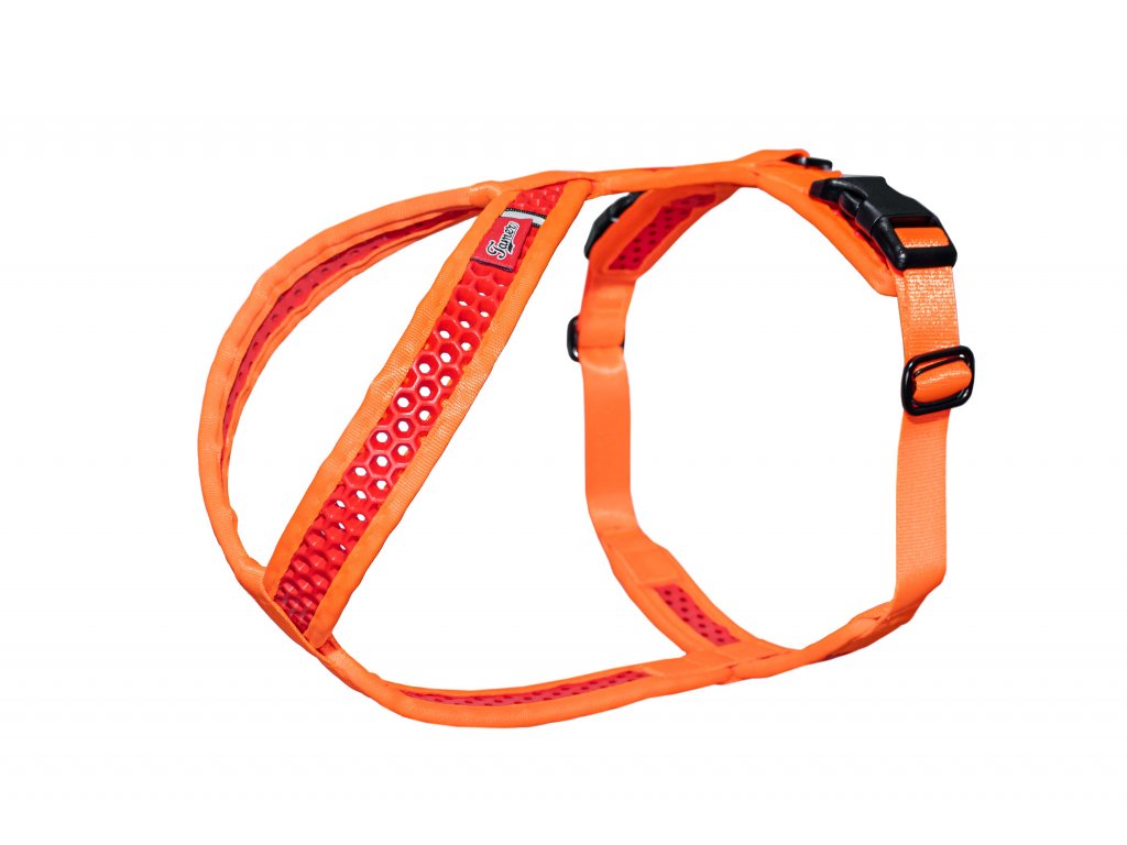 Soft Harness - Brustgeschirr Softy orange-rot