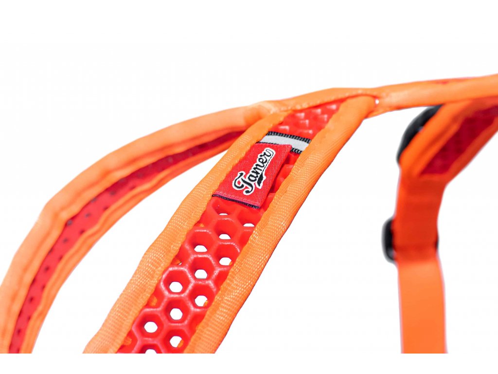 Soft Harness - Brustgeschirr Softy orange-rot