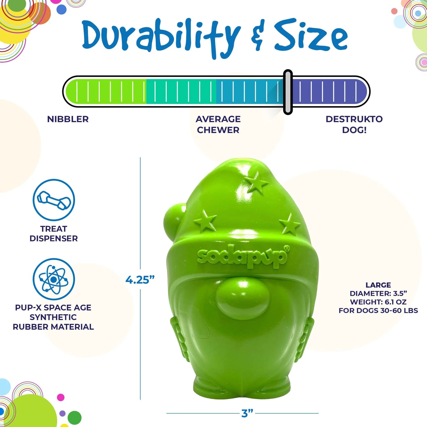 Gnome Zwerg Treat Dispenser & Kauspielzeug