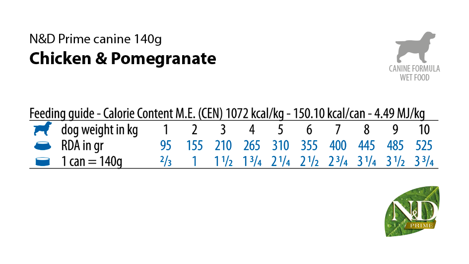 N&D Prime – Huhn & Granatapfel Nassfutter