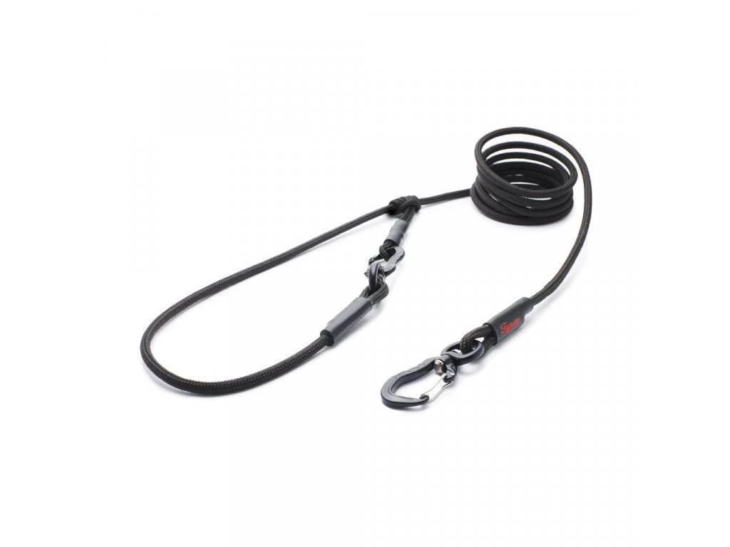 EASYLONG Hundeleine Small – 6 mm Kletterseil mit TWISTLOCK-Karabiner, stufenlos verstellbar, handgefertigt & leicht für kleine Hunde.