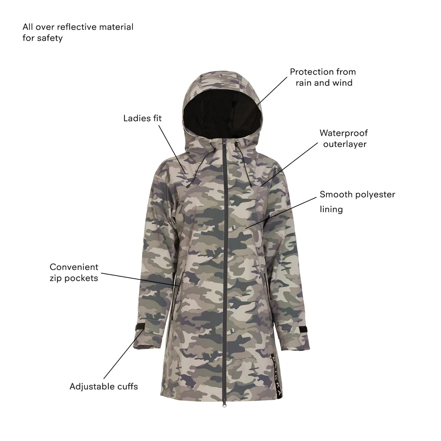Regenmantel CAMO REFLEKTIEREND DAMEN