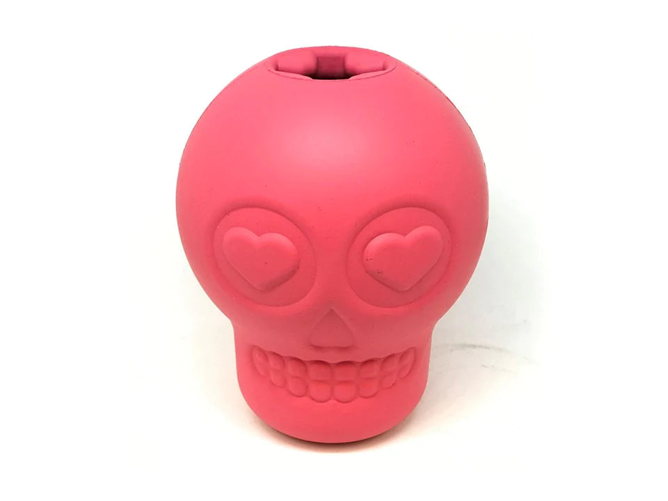 Skull Treatment Holder und Kauspielzeug pink groß