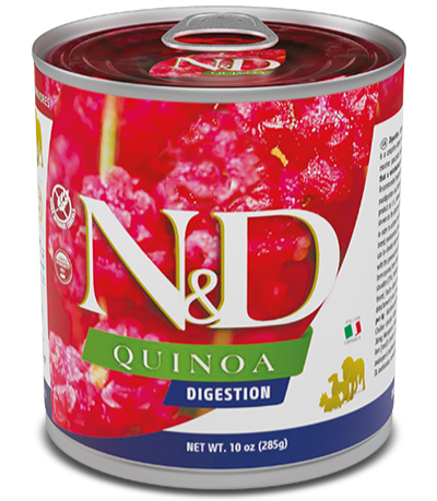 Farmina N&D Quinoa Digestion Nassfutter mit Lamm, Quinoa, Fenchel und Minze – getreidefreies Hundefutter für sensible Verdauung