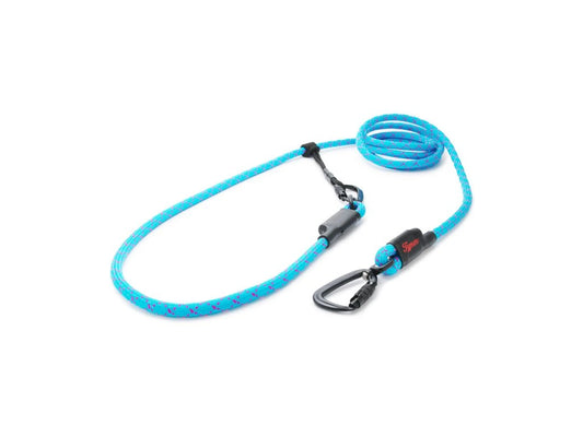 Easylong Twist Hundeleine LARGE blau mit roten Strichen