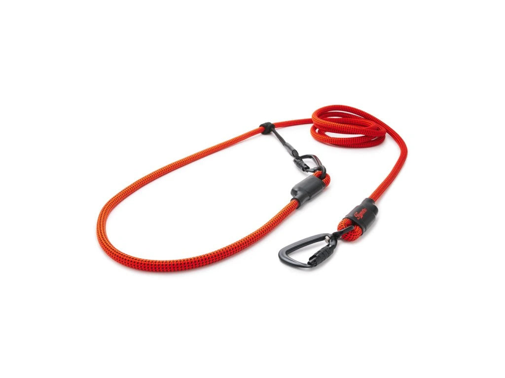 Easylong Twist Hundeleine LARGE orange mit schwarzen Punkten