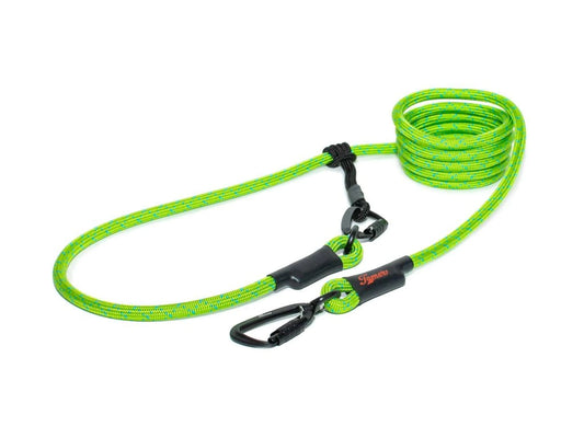 Easylong Twist Hundeleine LARGE grün mit blauen Stichen