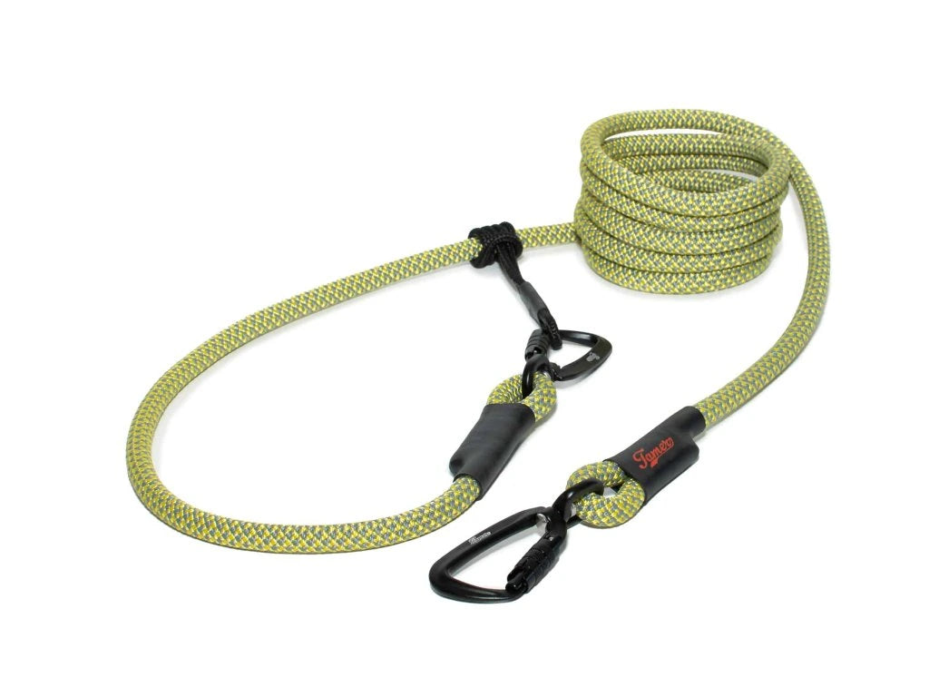 Easylong Twist Hundeleine LARGE grau und gelb