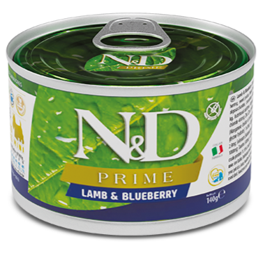 Farmina N&D Prime Adult Nassfutter – mit Lamm, Hering, Süßkartoffel & Heidelbeere. Getreidefrei & nährstoffreich für ausgewachsene Hunde.