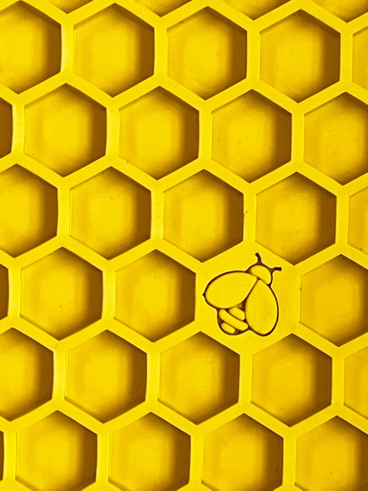 Schleckmatte im Honigwaben Design klein I groß
