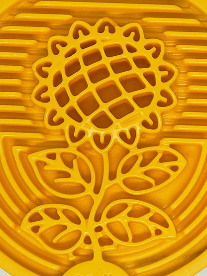 Schleckbrett Sonnenblume rund 12.5cm klein