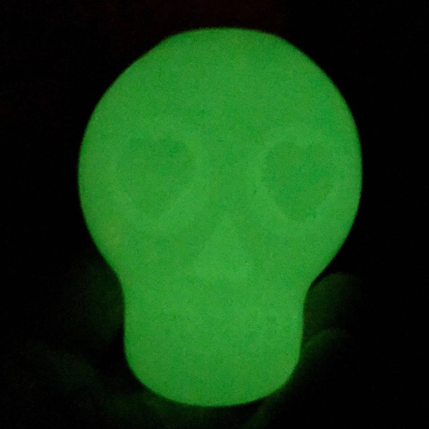 Skull "Glow in the Dark" Treatment Holder und Kauspielzeug klein