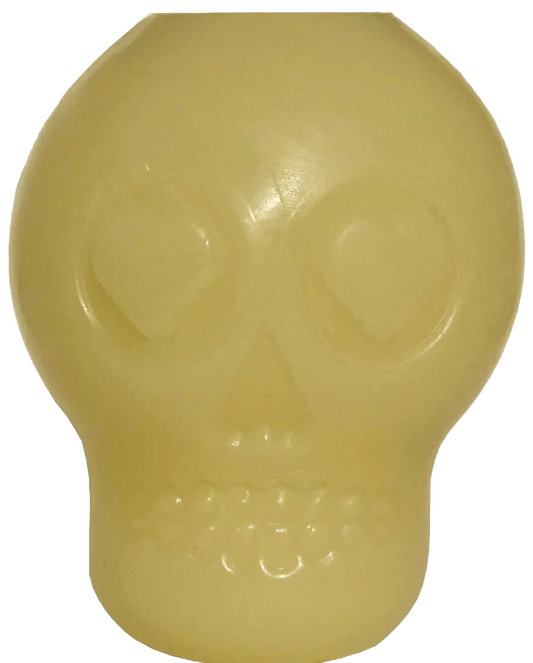 Skull "Glow in the Dark" Treatment Holder und Kauspielzeug klein
