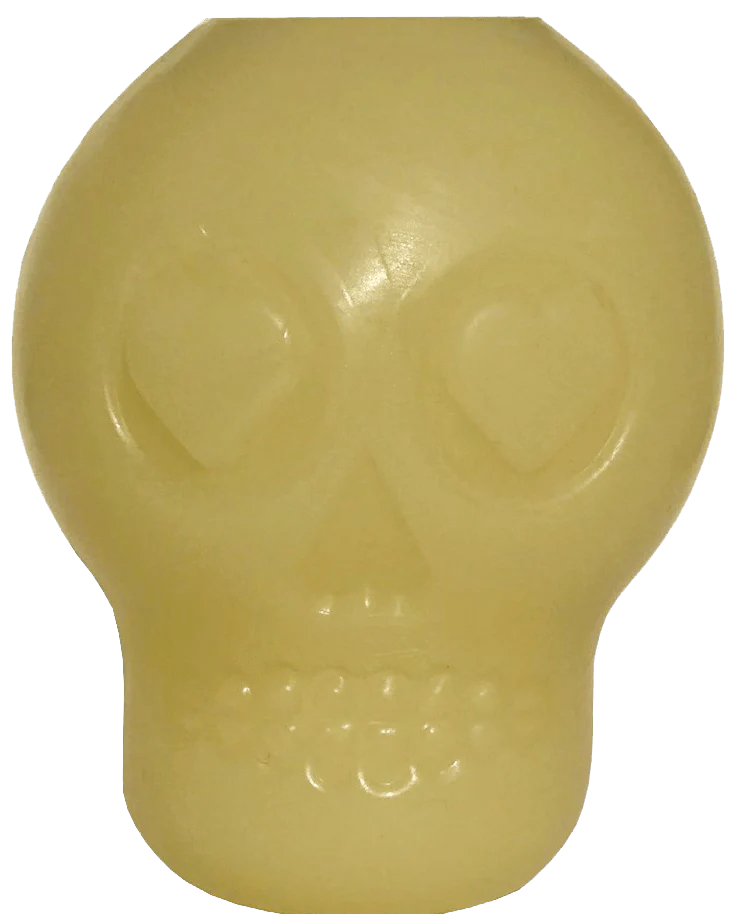 Skull "Glow in the Dark" Treatment Holder und Kauspielzeug klein