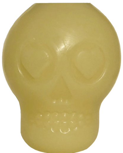 Skull "Glow in the Dark" Treatment Holder und Kauspielzeug klein