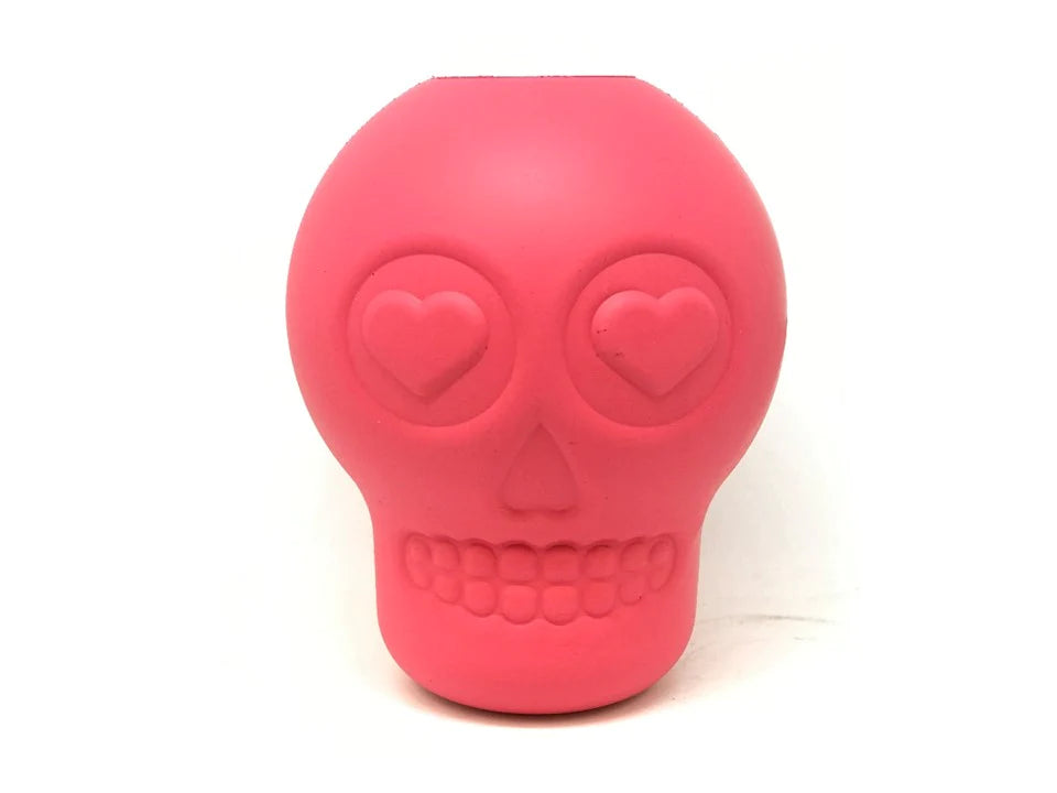Skull Treatment Holder und Kauspielzeug pink groß