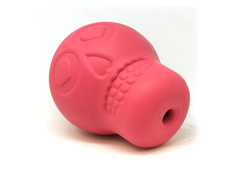 Skull Treatment Holder und Kauspielzeug pink groß