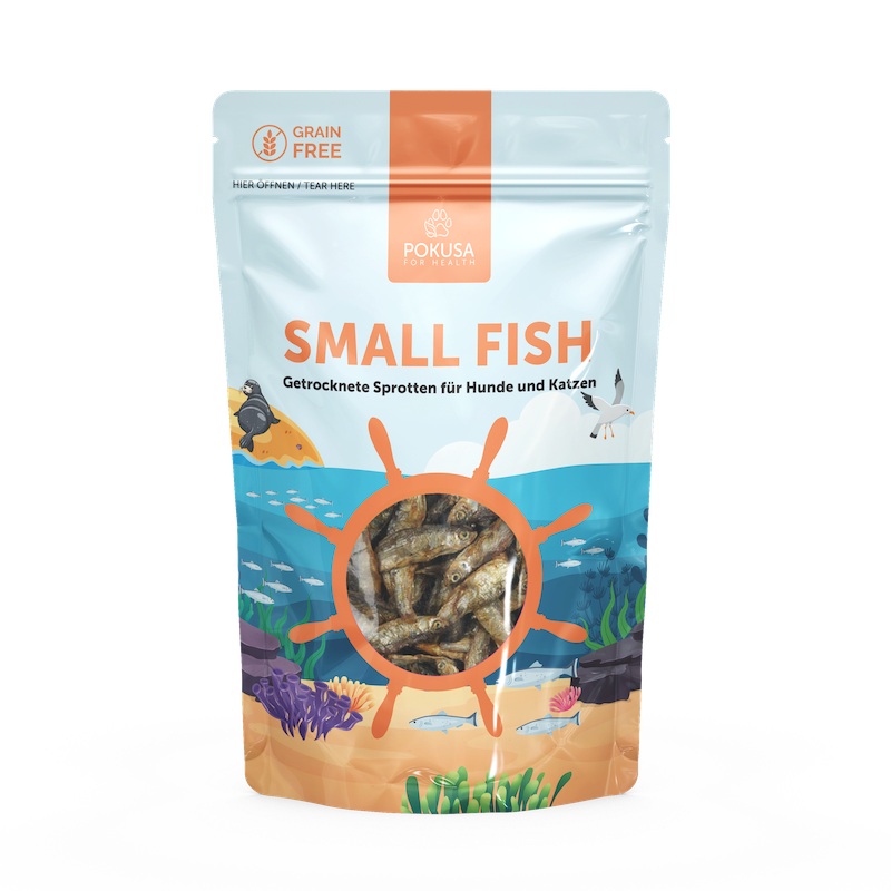 Small Fish - getrocknete Sprotten für Hund & Katze 40g