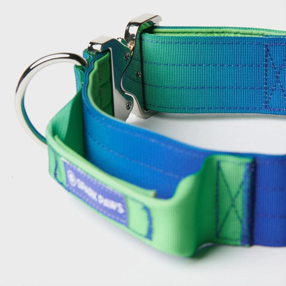 Tactical Halsband 3,8cm breit - grün-blau