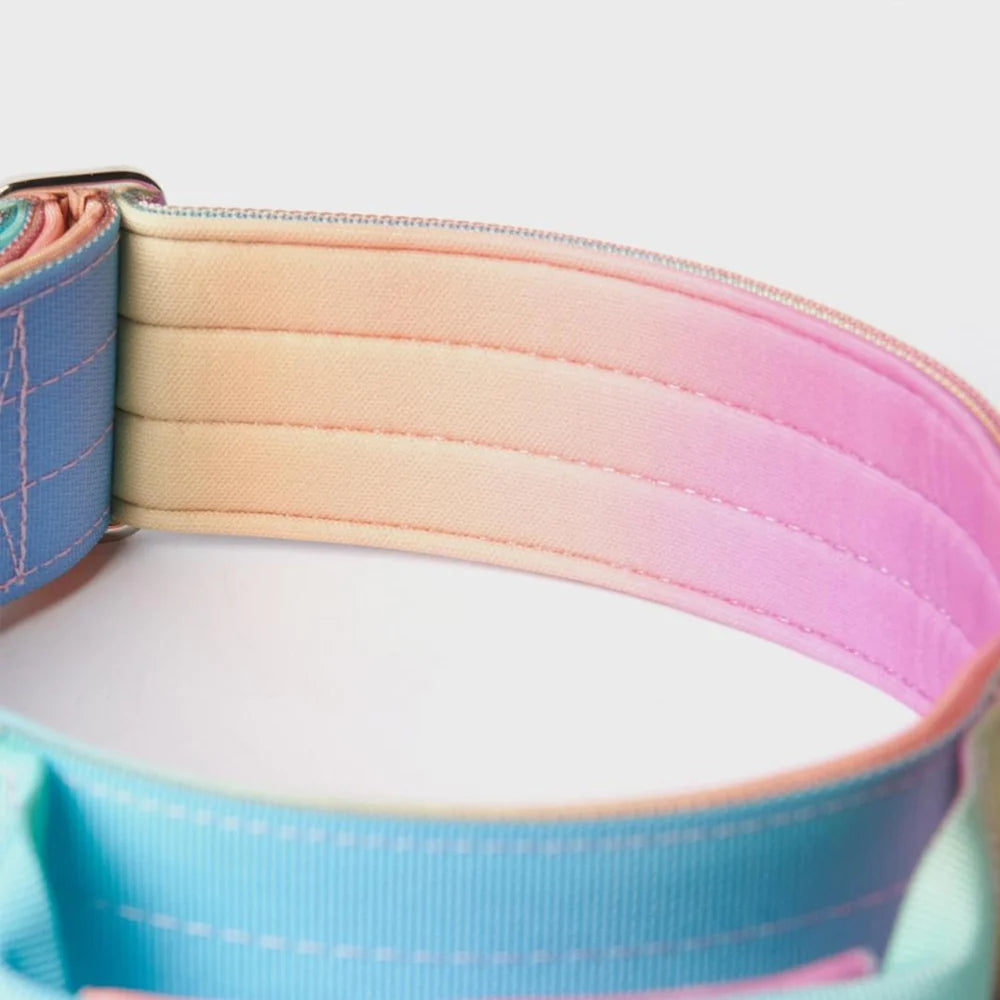 Tactical Halsband 3,8cm breit - pastell pink/hellblau/gelb