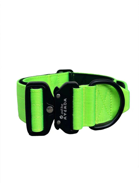 Tactical Halsband - neongrün 5cm